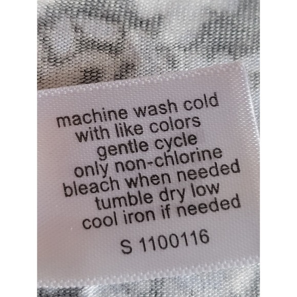 Lane Bryant Cardigan 18/20 Black Pink Floral Open Front Waterfall Excellent - Picture 8 of 8